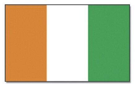 Vlag Ivoorkust 90 x 150 cm feestartikelen