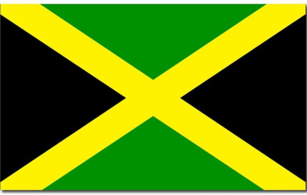 Vlag Jamaica - 90 x 150 cm - Jamaicaanse Vlag - Jamaica - polyester - supporters