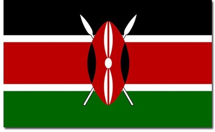 Vlag Kenia 90 x 150 cm feestartikelen