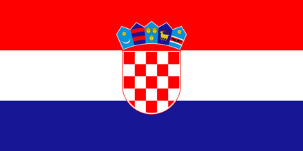 Vlag Kroati? - rood/wit/blauw - polyester - 90x150 cm - Croatia Multi