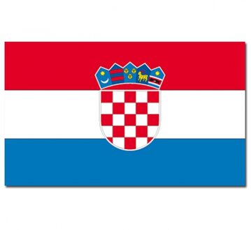 Vlag Kroatie 90 x 150 cm feestartikelen - Kroatie landen thema supporter/fan decoratie artikelen