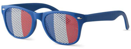 Vlag leuke zonnebril - maat One size Blauw