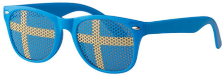 Vlag leuke zonnebril - maat One size Blauw