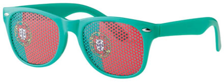 Vlag leuke zonnebril - maat One size Groen