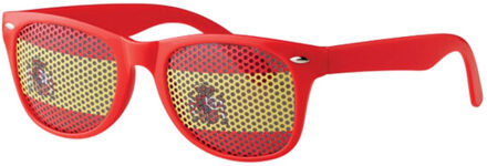 Vlag leuke zonnebril Rood - One size