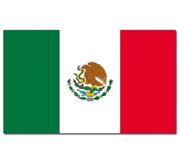 Vlag Mexico 90 x 150 cm feestartikelen - Mexico landen thema supporter/fan decoratie artikelen