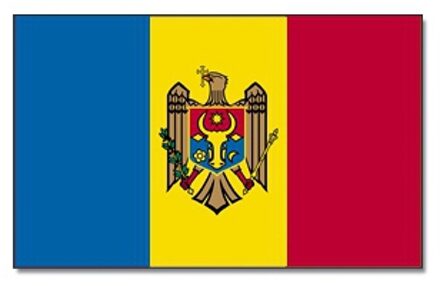 Vlag Moldavie 90 x 150 cm feestartikelen Multi