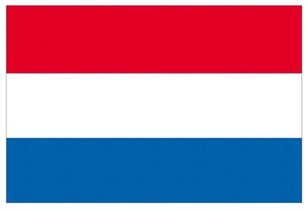 Vlag Nederland - 100 x 150 cm - polyester - Holland - versiering - feestartikelen Multi