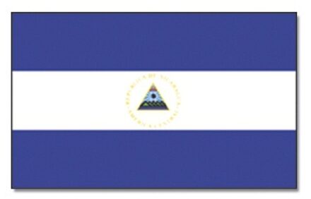 Vlag Nicaragua 90 x 150 cm feestartikelen -Nicaragua landen thema supporter/fan decoratie artikelen