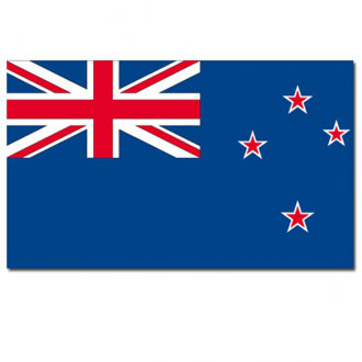 Vlag - Nieuw Zeeland - luxe kwaliteit polyester - 100 x 150 cm - New Zealand