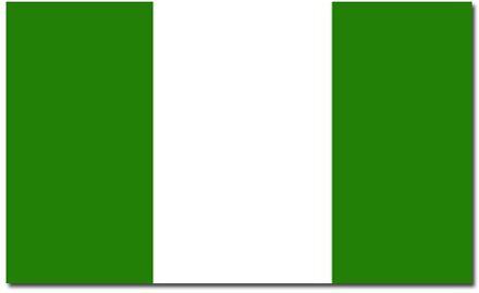 Vlag Nigeria van 90 x 150 cm - feestartikelen - Landen thema supporters