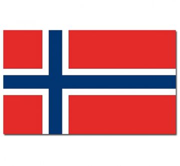 Vlag Noorwegen 90 x 150 cm feestartikelen Multi