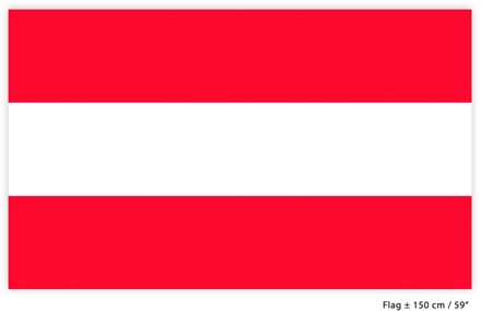 Vlag Oostenrijk - 90x150 cm Rood - Zalm