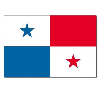 Vlag Panama - 90 x 150 cm - feestartikelen - Landen thema - supporter/fans - versiering