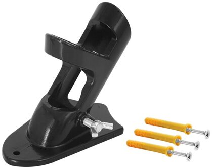 Vlag Pole Houder Bevestiging Outdoor Yard Accessoires Montagebeugel Thuis Aluminium Heavy Duty Tuin Twee Positie Display zwart