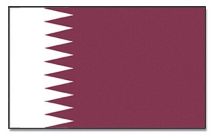 Vlag Qatar 90 x 150 cm feestartikelen - Qatar/Qatarese landen thema supporter/fan decoratie artikelen