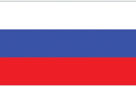 Vlag Rusland - 90x150 cm Rood - Zalm, Wit - Transparant, Blauw