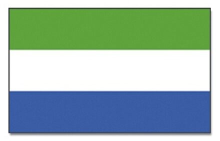 Vlag Sierra Leone - 90 x 150 cm - Sierra Leoonse Vlaggen - Sierra Leone Multi