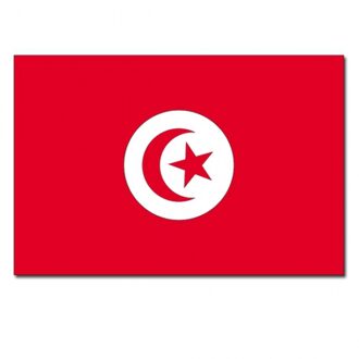 Vlag Tunesie 90 x 150 cm feestartikelen Multi