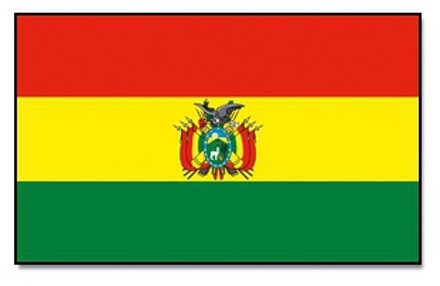 Vlag van Bolivia - 90 x 150 cm - feestartikelen - landen thema supporter - decoratie artikelen