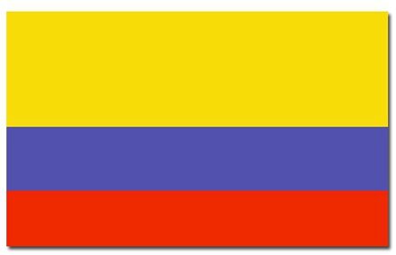 Vlag van Colombia - 90 x 150 cm - feestartikelen - Colombia landen thema - supporter
