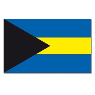 Vlag van de Bahamas - 90 x 150 cm - feestartikelen - landen thema - supporters versieringen Multi