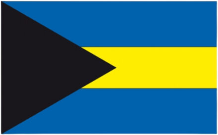 Vlag van de Bahamas - 90 x 150 cm - feestartikelen - landen thema - supporters versieringen