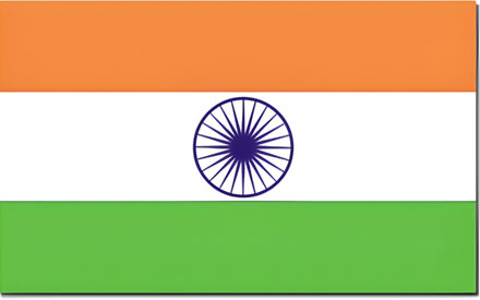 Vlag van India - 90 x 150 cm - India landen thema supporter/fan versiering