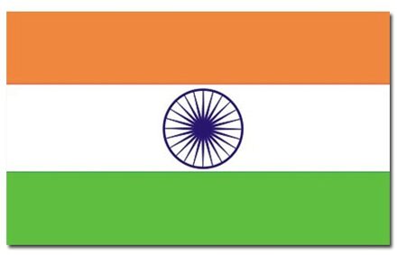 Vlag van India - Multipak van 2x stuks - 90 x 150 cm - India landen thema supporter/fan versiering