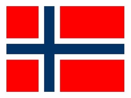 Vlag van Noorwegen - 60 x 90 cm - klein formaat - landen vlaggen - polyester - met ophangringen