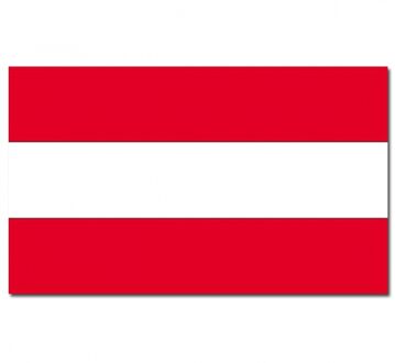 Vlag van Oostenrijk - 90 x 150 cm - Oostenrijkse landen vlag - polyester - met ringen