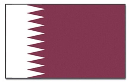 Vlag van Qatar 90 x 150 cm feestartikelen