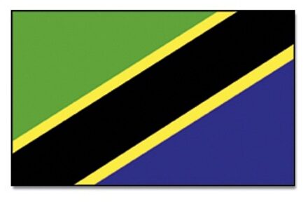 Vlag van Tanzania - 90 x 150 cm - Tanzania landen thema - supporters / fans - versiering