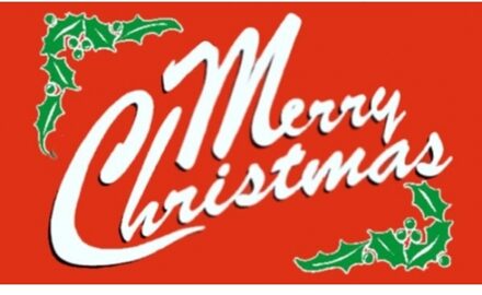 Vlag versiering van Merry Christmas - 90 x 150 cm - rood - polyester - kerst Multi