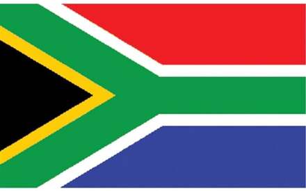 Vlag Zuid-Afrika 90 x 150cm Multikleur - Print