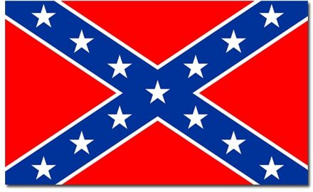Vlag Zuidelijke Verenigde Staten - 90 x 150 cm - Zuidelijke Vlag - Confederate Flag
