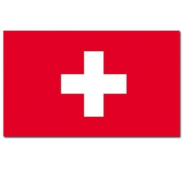 Vlag Zwitserland 90 x 150 cm feestartikelen Multi