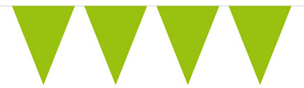 Vlaggenlijn - 10 meter - lime groen