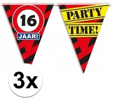 Vlaggenlijn 16e verjaardag Multi