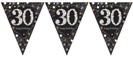 Vlaggenlijn '30' Sparkling Celebration Multikleur - Print