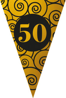 Vlaggenlijn 50 Jaar Jubileum Goud (5m) Goud - Brons