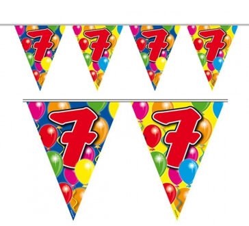 Vlaggenlijn 7 jaar 10 meter - Vlaggenlijnen Multikleur