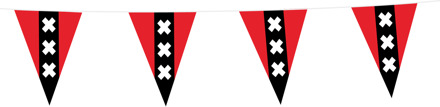 Vlaggenlijn Amsterdam (10m) Multikleur - Print
