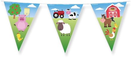 Vlaggenlijn Boerderij Dieren (10m) Multikleur - Print