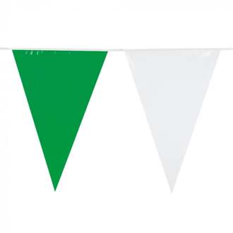Vlaggenlijn Groen/Wit (10m) Groen, Wit - Transparant