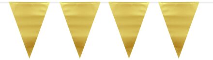 Vlaggenlijn Metallic 6 Meter Folie Goud Goudkleurig