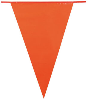 Vlaggenlijn - oranje - 25 meter - kunststof
