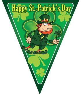 Vlaggenlijn Sint Patricks day thema - groen - 5 meter - versiering - feestartikelen