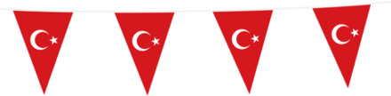 Vlaggenlijn Turkije (10m) Multikleur - Print