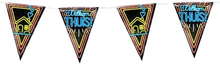 vlaggenlijn Welkom Thuis! 10 meter Multikleur